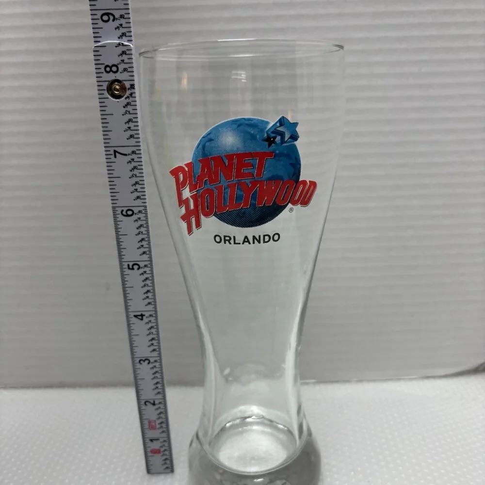 Planet Hollywood Orlando Souvenir Pilsner Beer Glass - 8